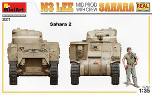 MiniArt 35274 M3 LEE MID FABRIQUÉ PAR SAHARA AVEC ÉQUIPAGE 1/35 – immagine 7