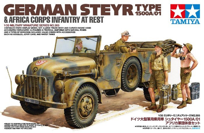 Tamiya 35305 Steyer 1500A/01 et Africa Inf. (1/35)