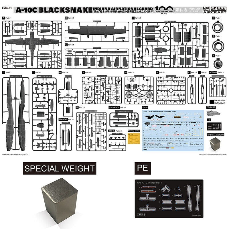 Maquette Great Wall Hobby S4823 A-10C Blacksnake de la Garde nationale aérienne de l&amp;#39;Indiana au 1/48 – image 2