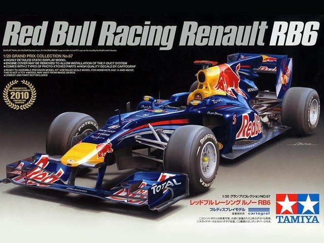 Tamiya 20067 Red Bull Racing Renault RB6 (1/20)
