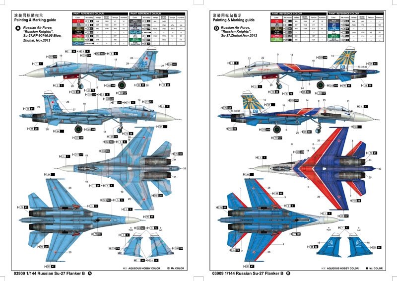 Trumpeter 03909 Su-27 Flanker B russe au 1/144  – immagine 4