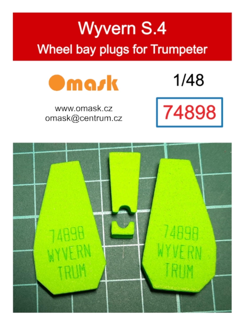 Omask 74898 Bouchons de passage de roue Wyvern S.4 (pour Trumpeter) 1/48