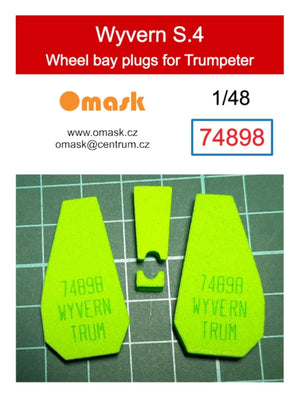 Omask 74898 Bouchons de passage de roue Wyvern S.4 (pour Trumpeter) 1/48