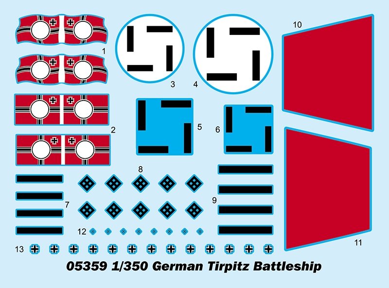 Maquette Trumpeter 05359 du cuirassé allemand Tirpitz au 1/350 – image 12