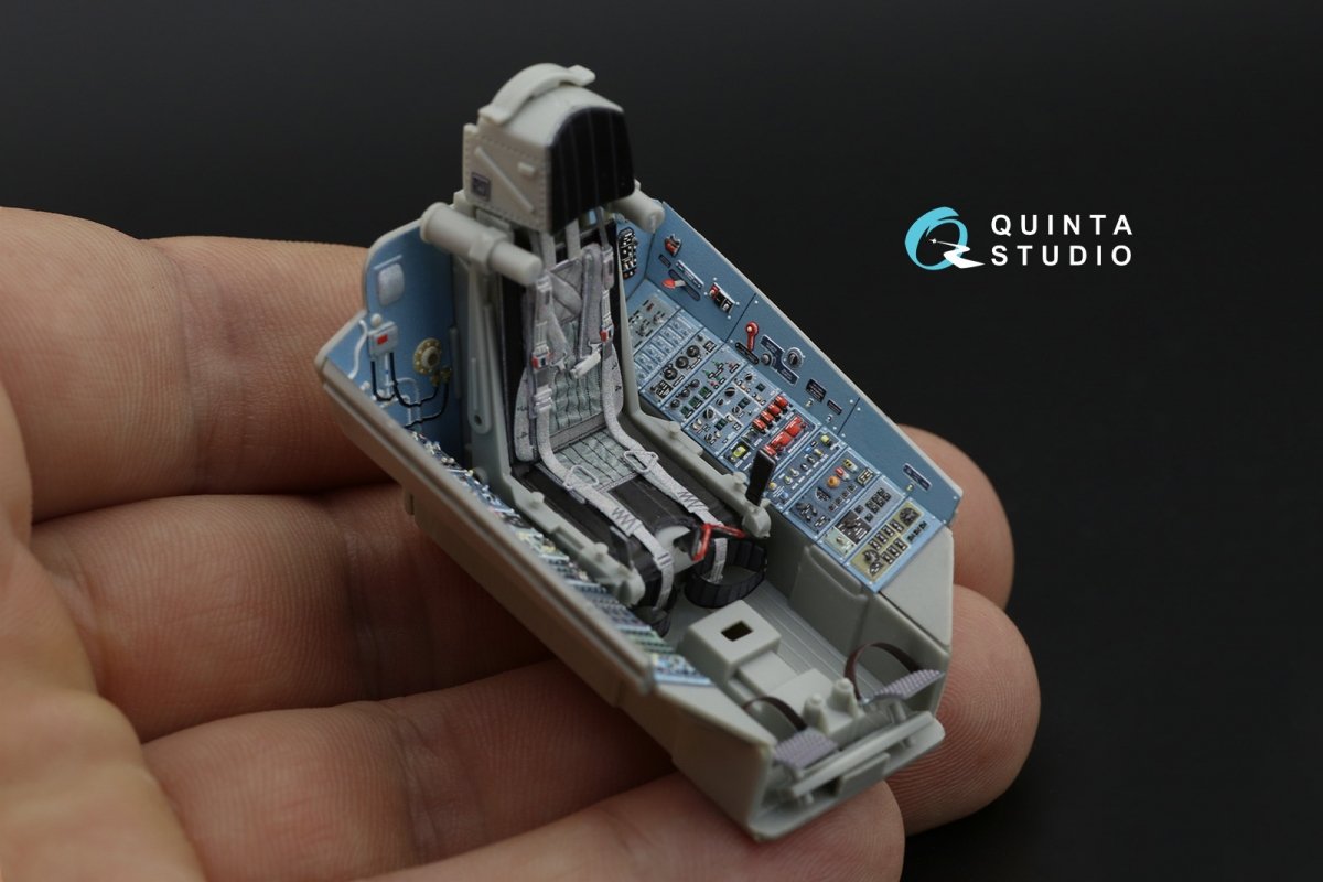 Intérieur imprimé en 3D et coloré du Su-27 de Quinta Studio (Trumpeter) (version complète) à l&amp;#39;échelle 1/32 – image 3