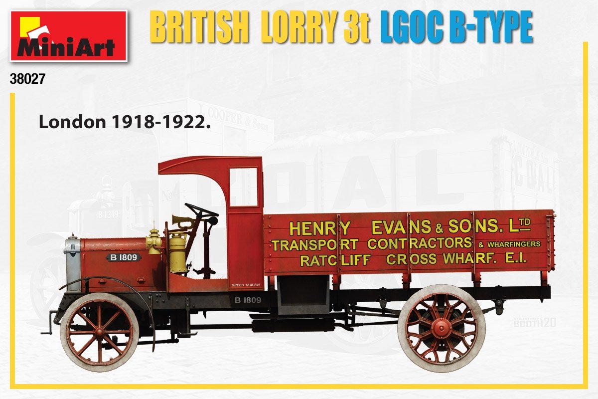 MiniArt 38027 CAMION BRITANNIQUE 3T LGOC B-TYPE 1/35 – image 3