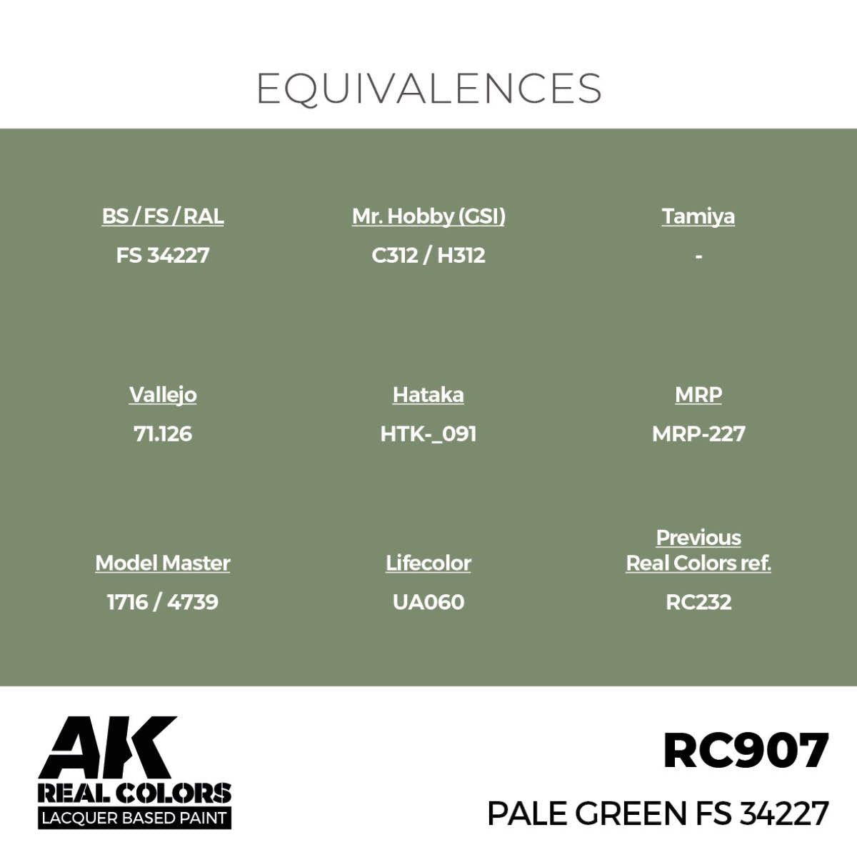 AK Interactive RC907 Vert pâle FS 34227 17 ml – imagen 3