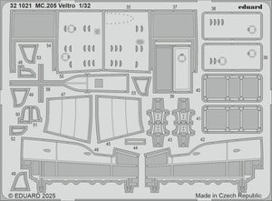 Eduard 321021 MC.205 Ensemble de détails Veltro ITALERI 1/32