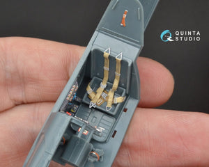 Intérieur imprimé en 3D et coloré sur papier décalcomanie Quinta Studio QD48094 Bf 109G-6 (pour kit Eduard) 1/48 – immagine 8