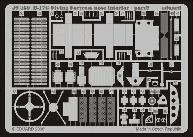 Intérieur du nez du B-17G Eduard 49360, échelle 1/48 Revell – Bild 2