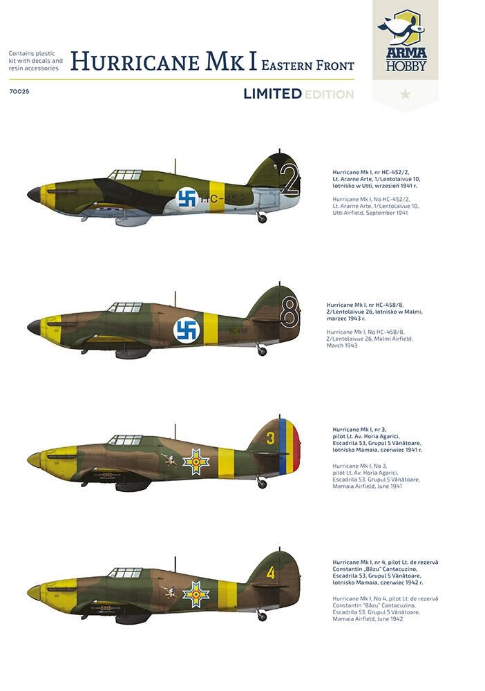 Arma Hobby 70025 Hurricane Mk I Front de l&amp;#39;Est - Édition limitée 1/72  – image 2