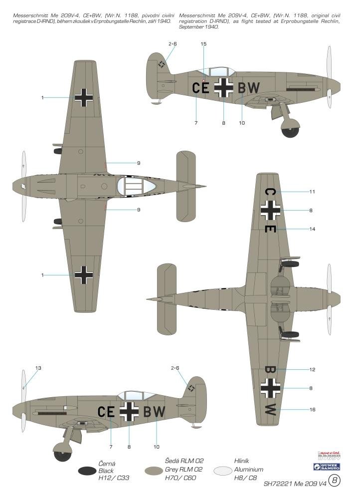 Special Hobby 72221 Messerschmitt Me 209V-4 1/72 – Bild 2