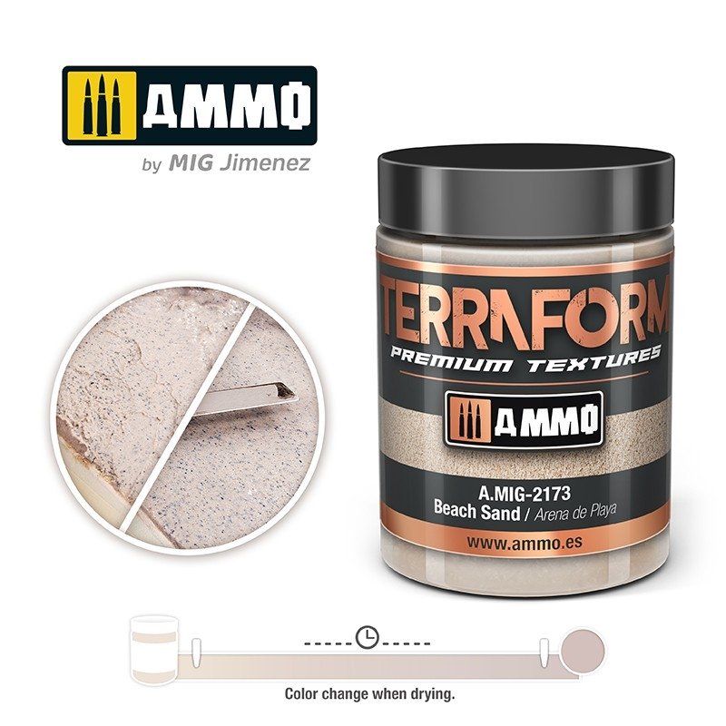 Munitions pour Mig 2173 TERRAFORM Sable de plage 100 ml