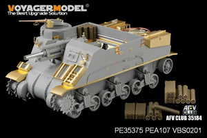 Maquette Voyager PE35375 Fusil américain M7 Priest de la Seconde Guerre mondiale (production intermédiaire) avec étui à munitions et ensemble téléphonique pour DRAGON 6637 au 1/35 – immagine 2