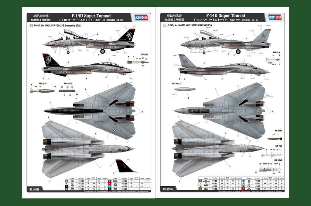 Hobby Boss 80368 F-14D Super Tomcat 1/48 – image 3