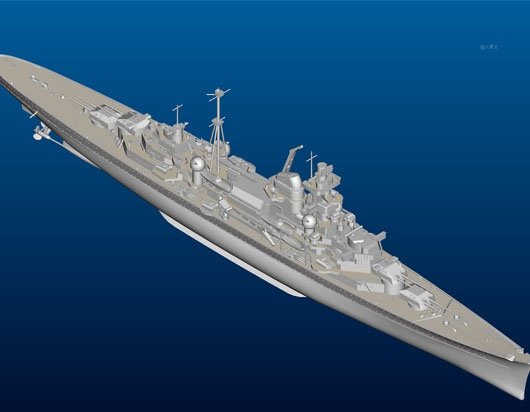 Trumpeter 05776 Croiseur allemand Admiral Hipper 1941 1/700 – Bild 6