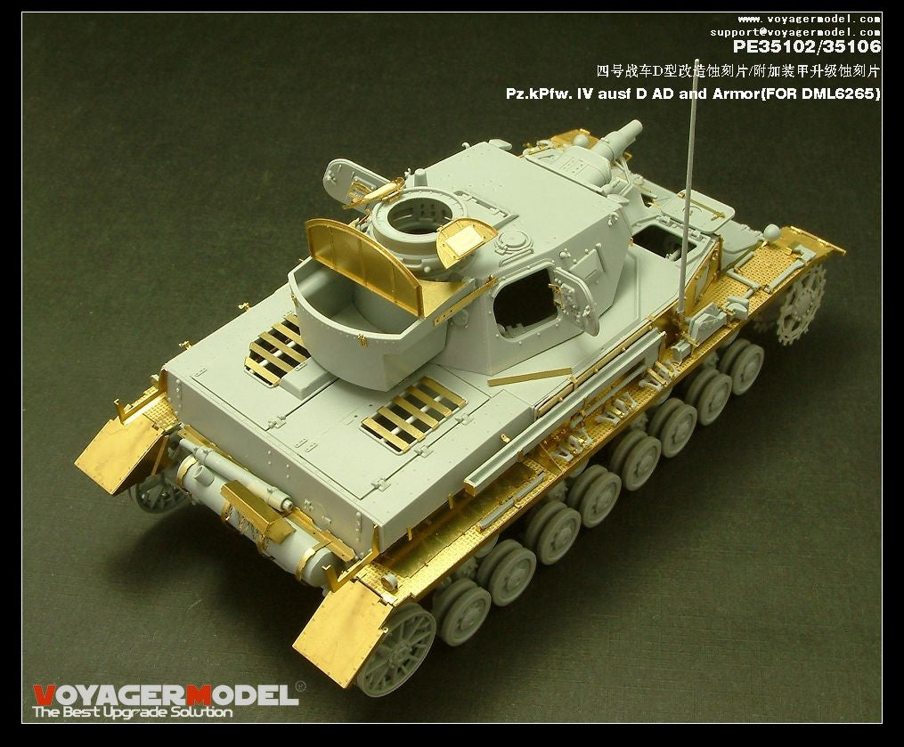 Modèle Voyager PE35102 Pz.KPfw. IV Ausf D pour DRAGON 6265 1/35 – immagine 4