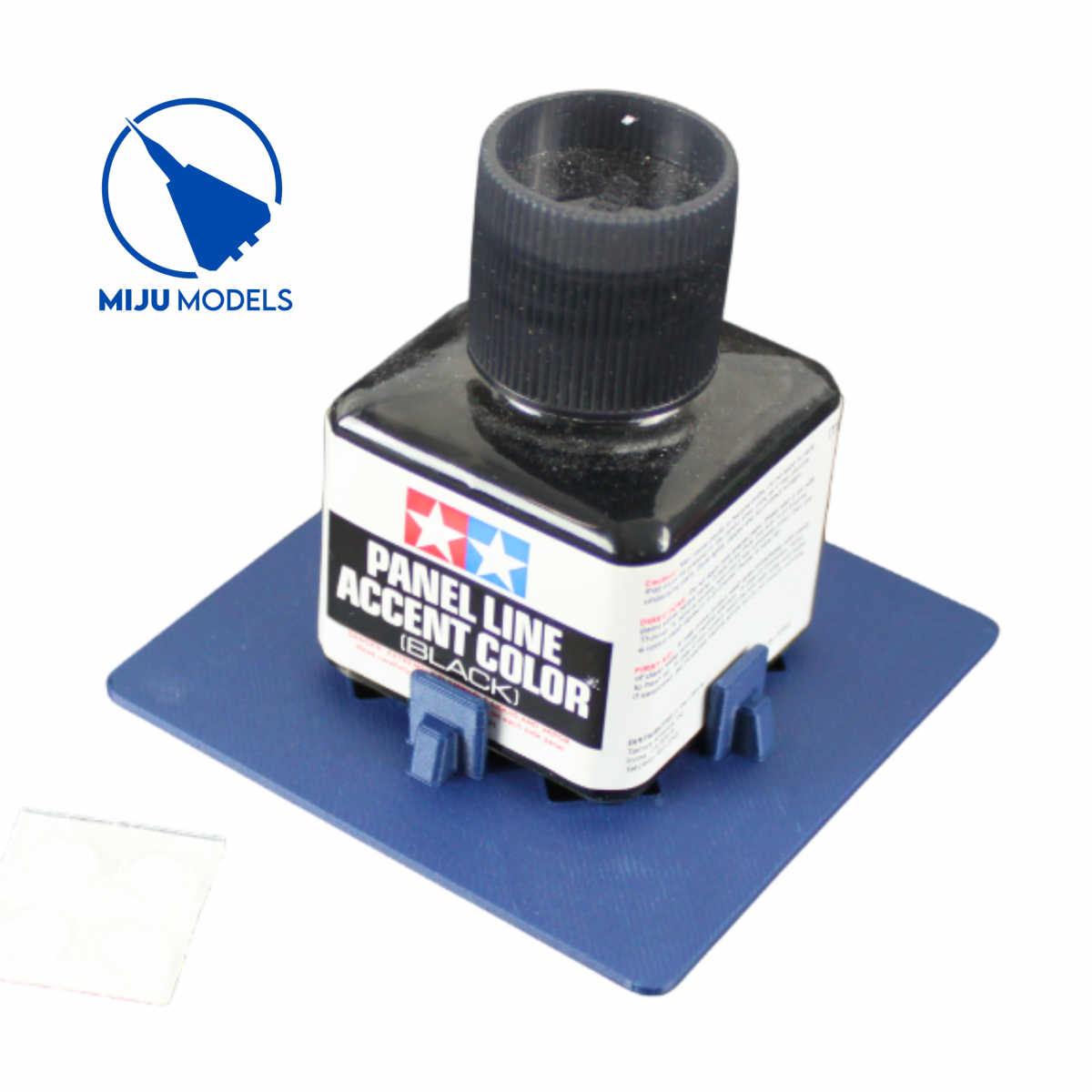 Miju Models HOLDER-TAM_AK-SINGLE Podstawka pojedyncza / Single Base Tamiya & AK 40ml