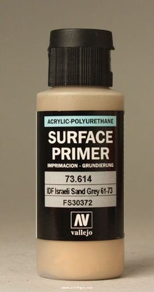 Apprêt de surface Vallejo 73614 IDF Gris sable israélien 60ml.