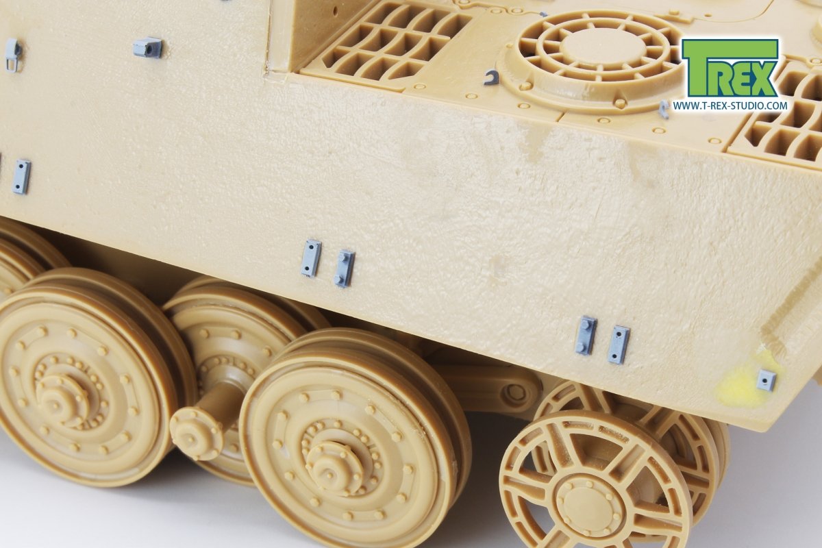 Supports de jupe latérale et de chenille de rechange T-Rex Studio TR35029 pour King Tiger/Jagdtiger 1/35 – immagine 2