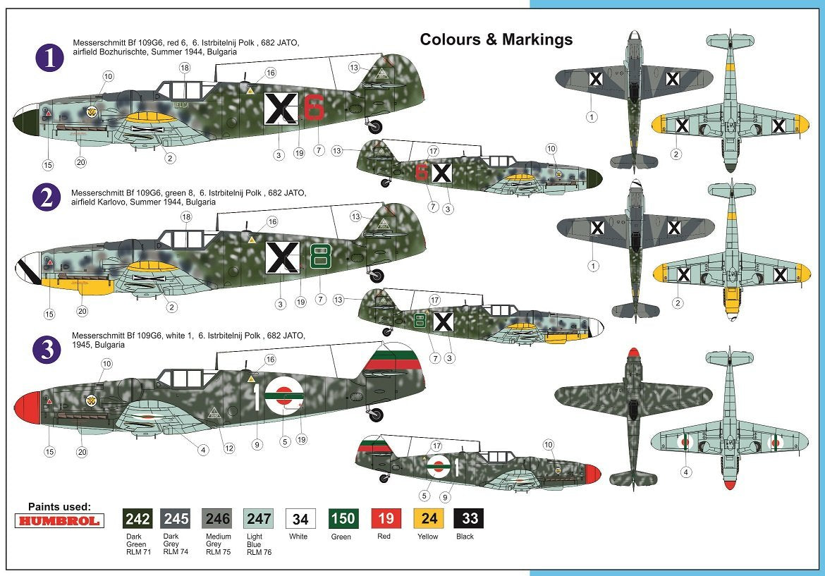 AZ Model AZ7632 Bf 109G-6 Bulgarian Air Force 1/72 – zdjęcie 2