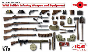 ICM 35683 Armes et équipements d&amp;#39;infanterie britannique de la Première Guerre mondiale (1/35)