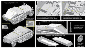 Dragon 6718 Sd.Kfz.252 véhicule de transport de munitions léger avec remorque Sd.Ah.32/1 1/35 – image 3