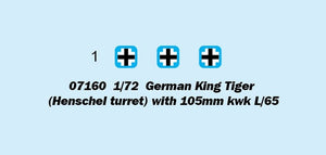 Trumpeter 07160 Tigre Royal allemand (tourelle Henschel) avec canon de 105 mm kwk L/65 1/72 – Bild 3