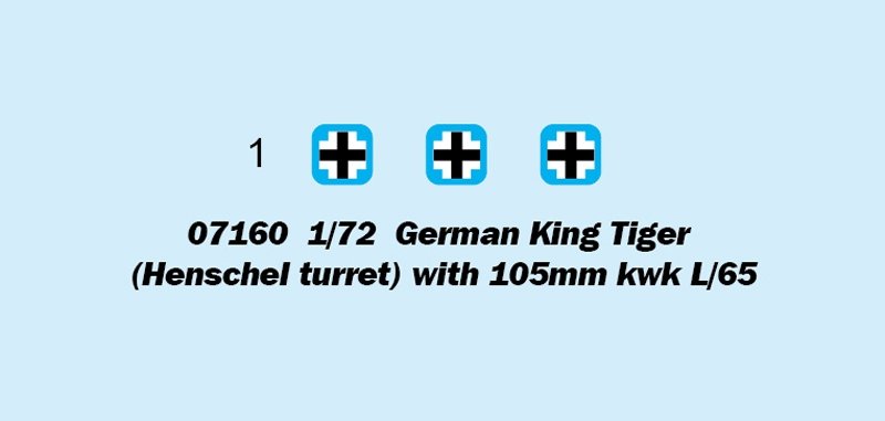 Trumpeter 07160 Tigre Royal allemand (tourelle Henschel) avec canon de 105 mm kwk L/65 1/72 – Bild 3