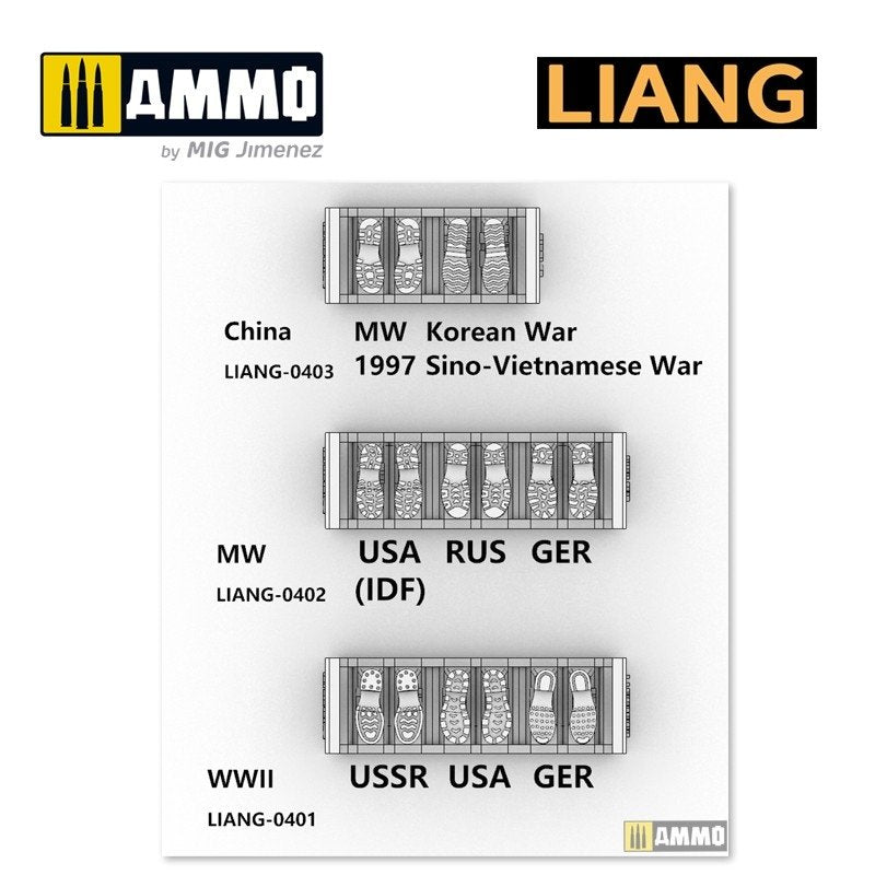 Liang 0401 Maquette imprimée en 3D d&amp;#39;outils à empreinte de chaussure, Seconde Guerre mondiale, échelle 1/35 – immagine 5