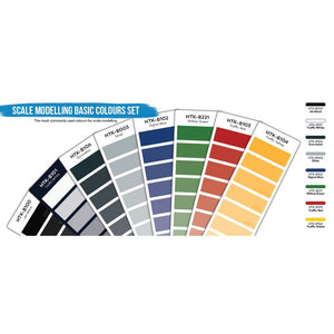 Hataka HTK-BS100 Scale Modelling Basic Colours set (8x17ml) – zdjęcie 3