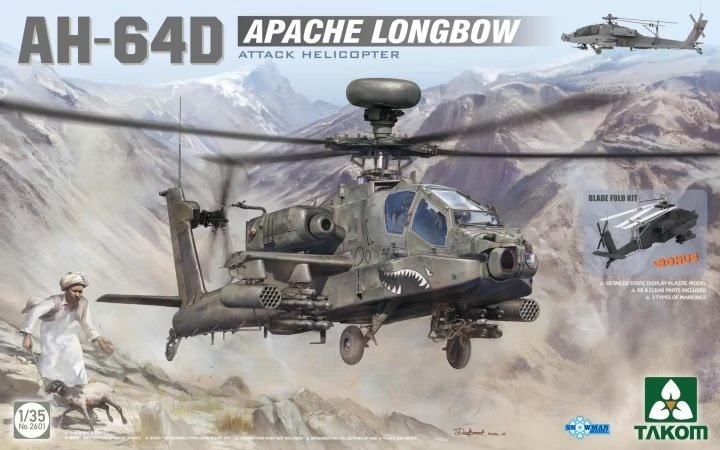 Takom 2601 AH-64D Arc long Apache 1/35