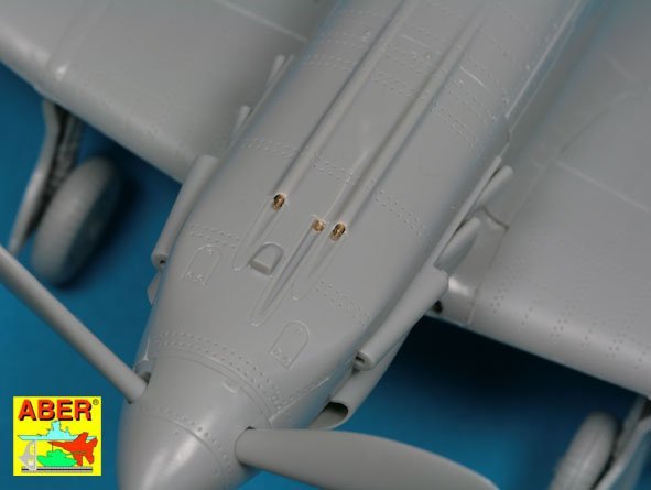 Armement Aber A48114 pour chasseur soviétique MIG-3 : 2 mitrailleuses 7,62 ShKAS ; 1 mitrailleuse UBS de 12,7 mm ; tube de Pitot (1/48) – imagen 7