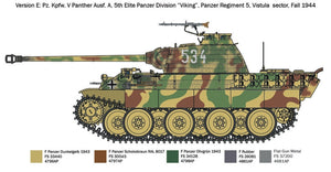 Italeri 7018 Sd.Kfz. 171 Pz.Kpfw. V Panther Ausf. Un 1/72 – immagine 8