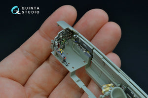 Intérieur imprimé en 3D et coloré sur papier décalcomanie Quinta Studio QD48192 Bf 110C/D (pour maquette Cyber-hobby) 1/48 – image 4