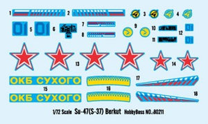 Hobby Boss 80211 Sukhoi SU-47 Berkut 1/72 – Bild 4
