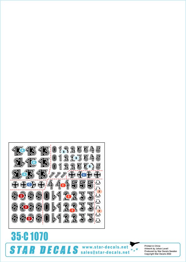 Star Decals 35-C1070 Tigres du LSSAH. 13./SS-Pz-Regiment LSSAH 1/35 – imagen 2