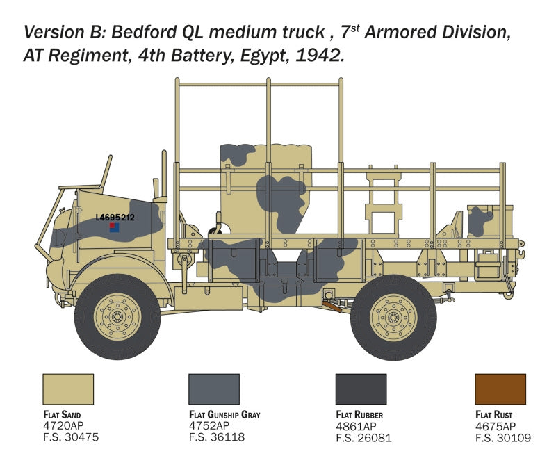 Italeri 0241 Camion Bedford QL moyen 1/35 – Bild 4