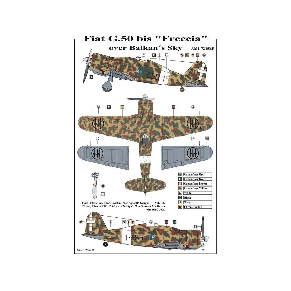 AML 72056F Fiat G.50 bis - Édition limitée 1/72 – Bild 4