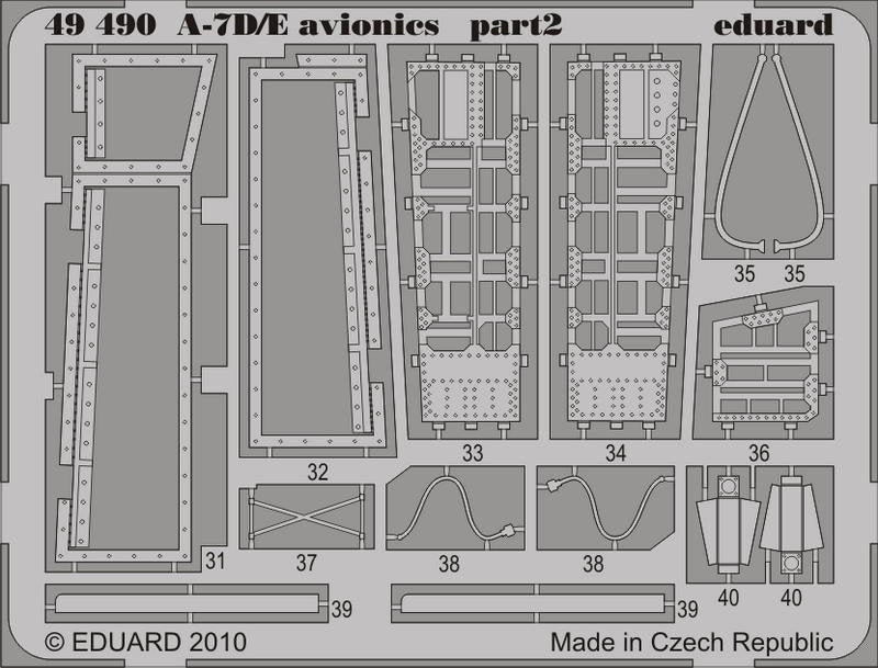 Avionique Eduard 49490 A-7D/E 1/48 Hobby Boss – immagine 2