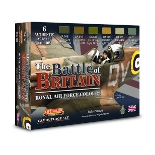 Coffret de peinture acrylique Lifecolor CS35 Royal Air Force 6 x 22 ml