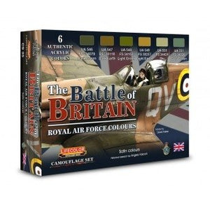 Coffret de peinture acrylique Lifecolor CS35 Royal Air Force 6 x 22 ml