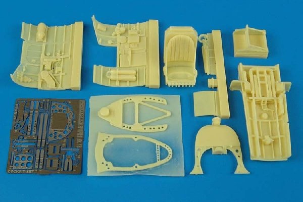 Ensemble cockpit Aires 2061 Spitfire Mk. V 1/32 Hasegawa