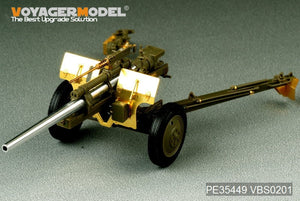 Maquette Voyager PE35449 Seconde Guerre mondiale, canon antichar américain M5 de 3 pouces avec obusier M1 ou de 105 mm, affût M2A1, kit 2 en 1 pour AFV CLUB 35S64 et 35160, échelle 1/35 – Bild 2