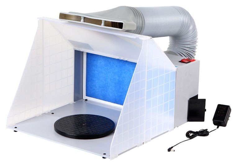 Cabine de peinture pour modélisme Fine Art FA-660 avec éclairage LED (HS-E420DCK)