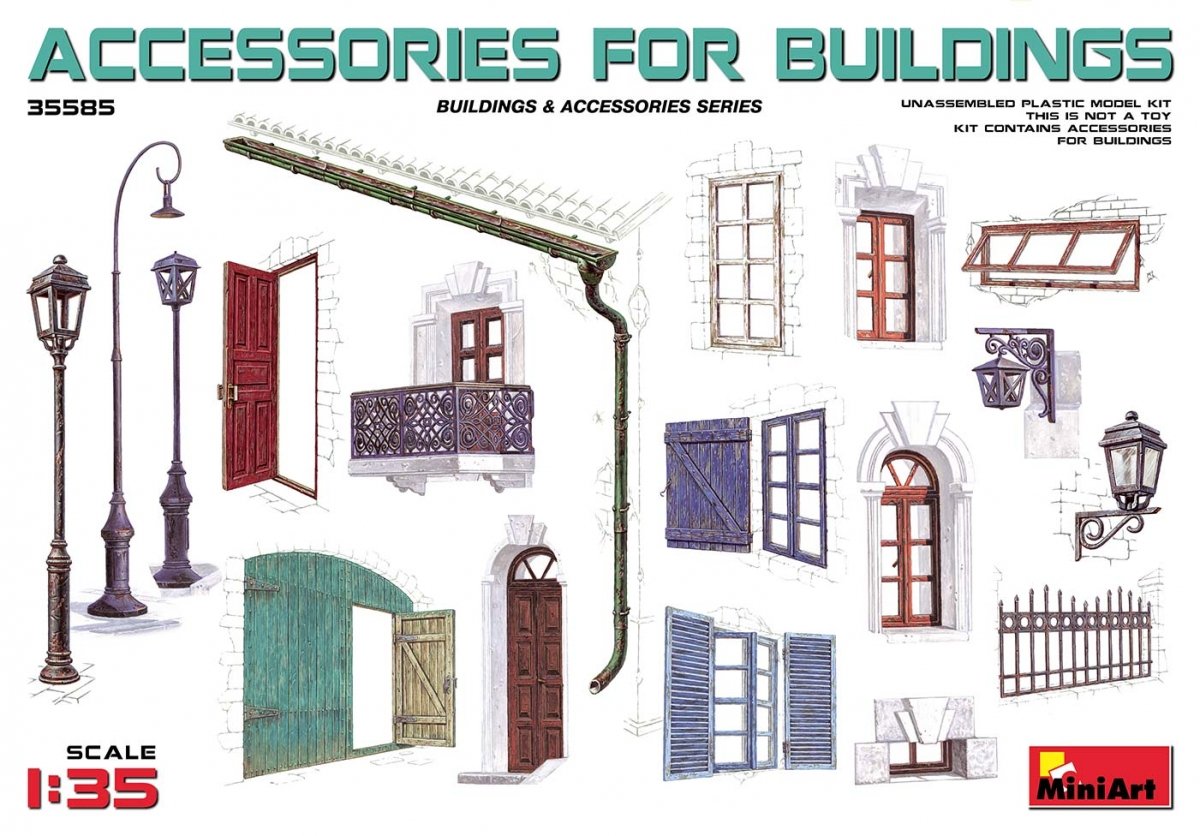 MiniArt 35585 ACCESSOIRES POUR BÂTIMENTS 1/35