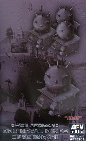 AFV Club 35261 Mines navales allemandes EMG de la Seconde Guerre mondiale (4 mines navales) 1/35