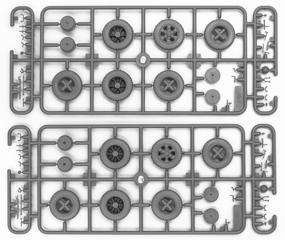 Camions radio ICM DS3509 Wehrmacht (Henschel 33D1 Kfz.72, Krupp L3H163 Kfz.72) 1/35 – imagen 8
