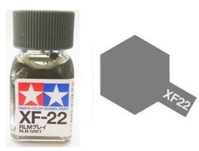 Peinture émail Tamiya XF22 RLM Gris (80322)