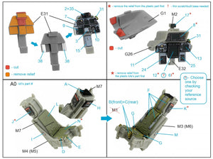 Intérieur imprimé en 3D et coloré sur papier décalcomanie Quinta Studio QD48180 F-14D (Hasegawa) 1/48 – image 13